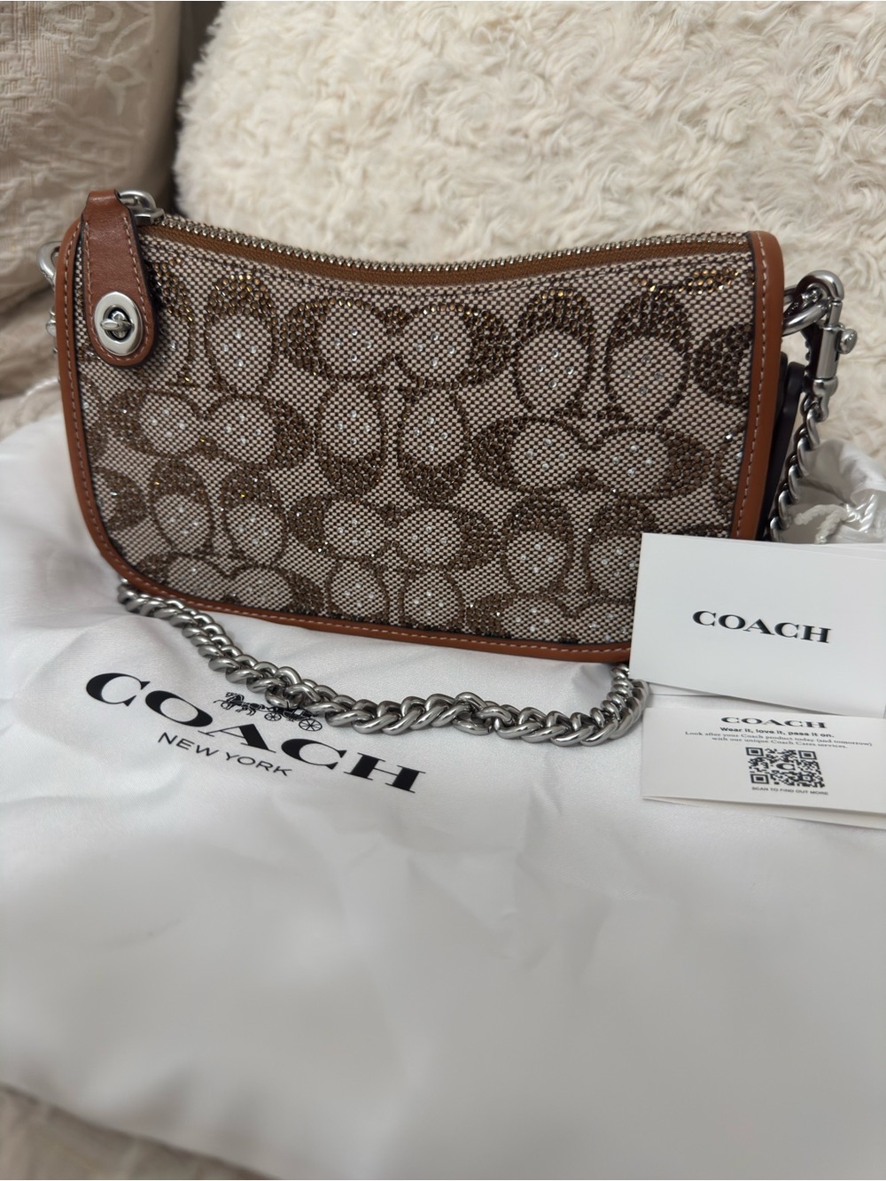 NWOT COACH CRYSTAL SWINGER